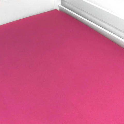 Lençol de Elástico Liso Rosa Pink