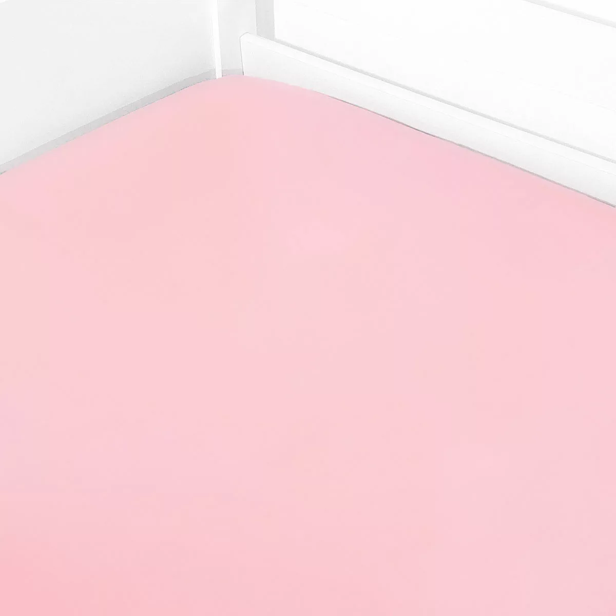 Lençol de Elástico Liso Rosé Claro