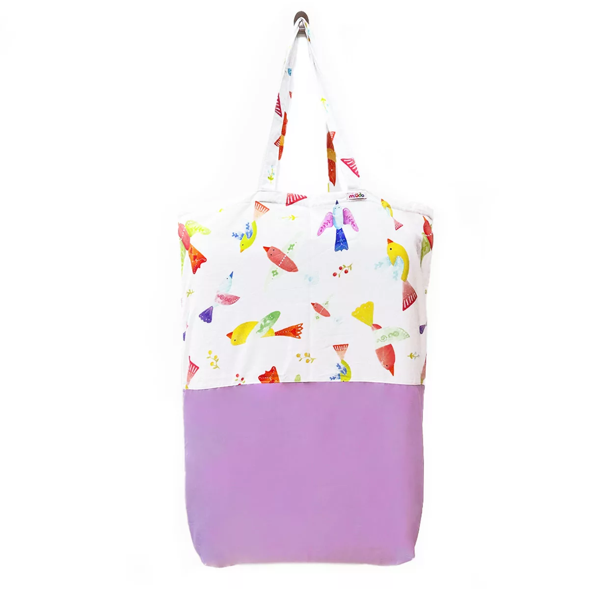 Porta-travesseiro Pássaros com Lilás