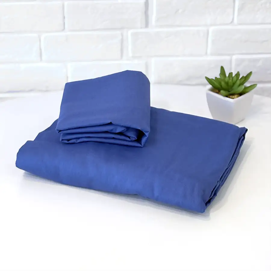 Roupa de Cama Lisa Azul Celeste – 2 peças