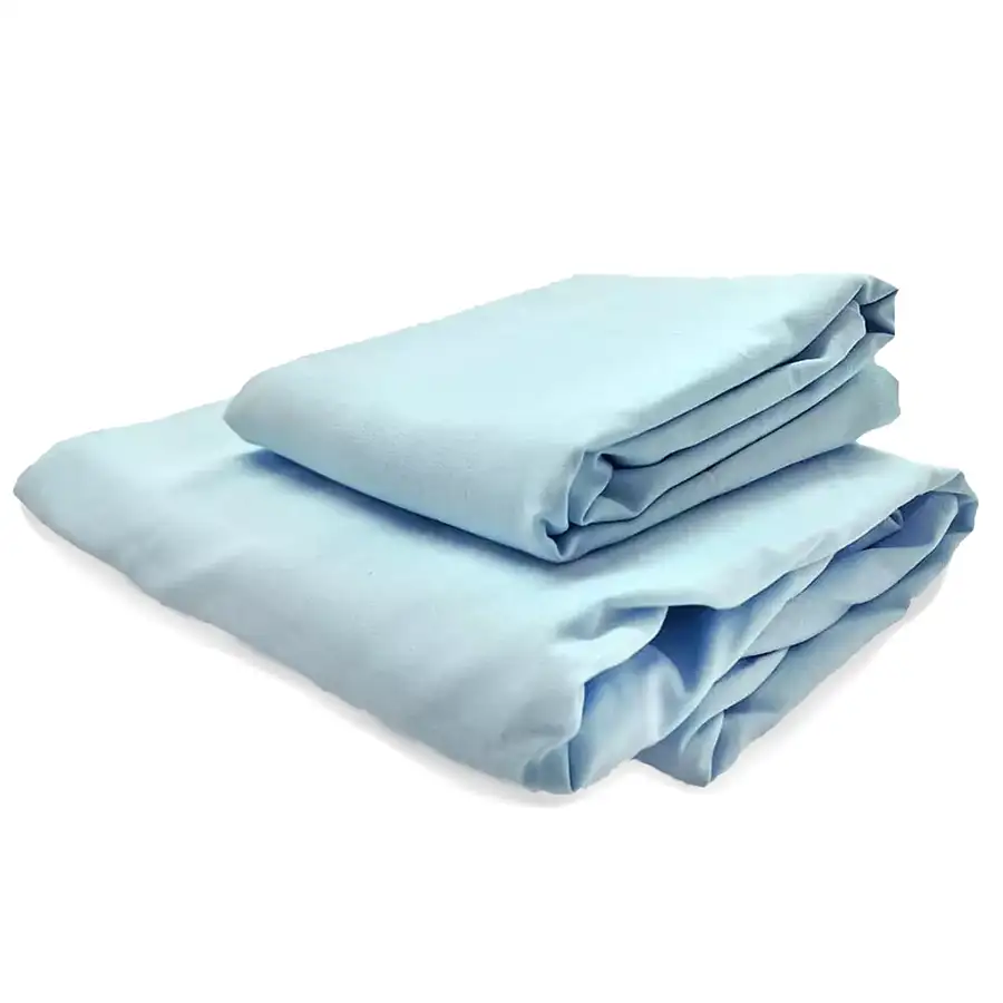 Roupa de Cama Lisa Azul Claro – 2 peças