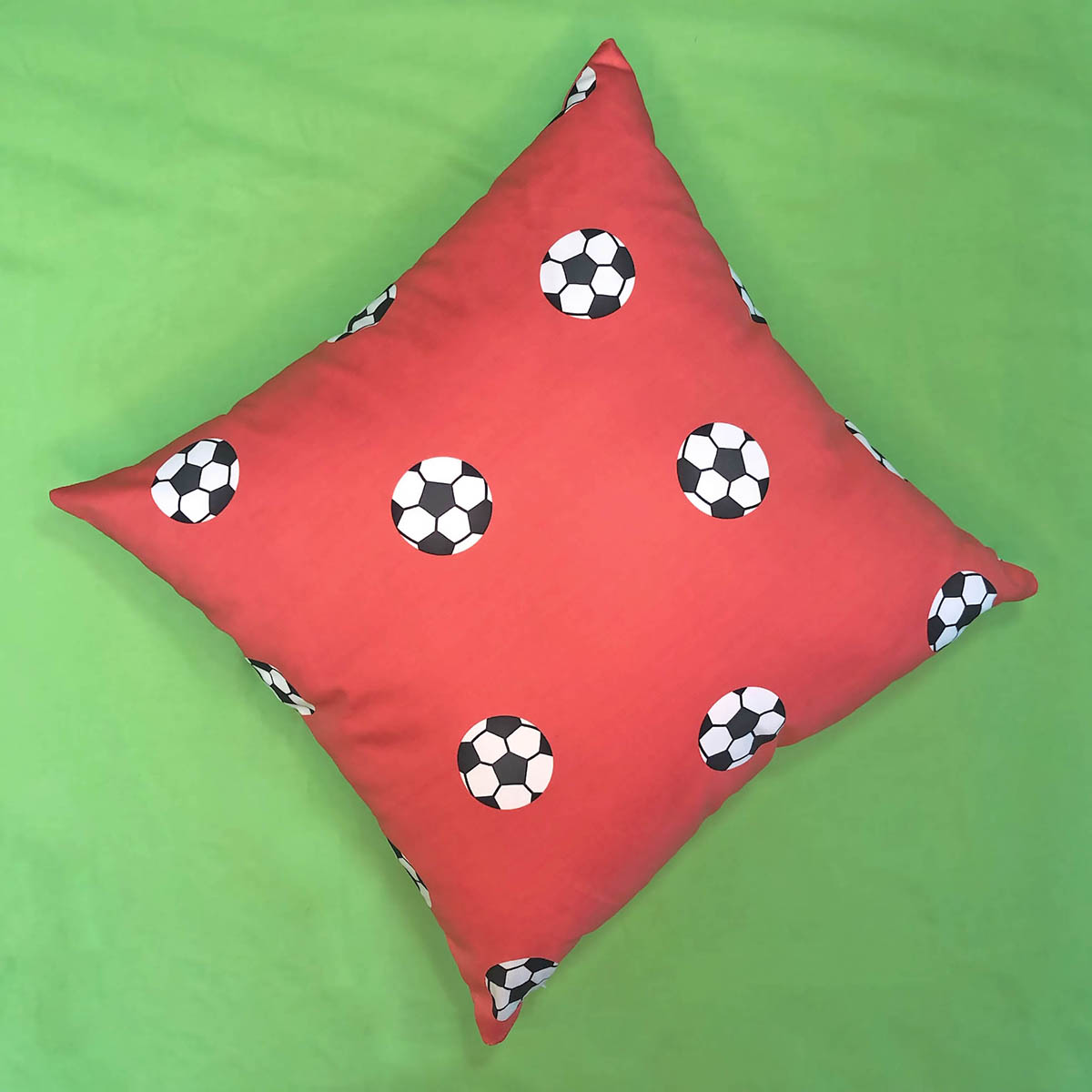 Capa de Almofada Futebol Vermelha 40×40