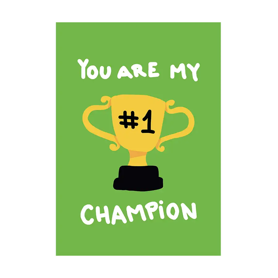 Pôster Decorativo Futebol You Are My Champion