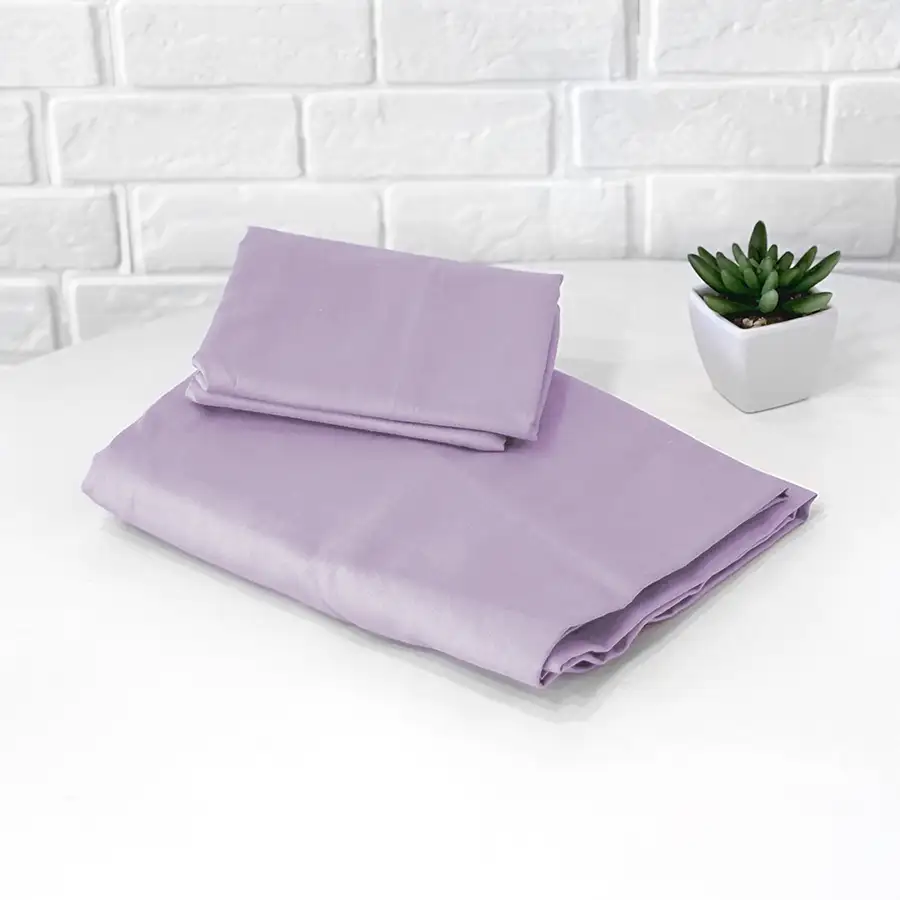 Roupa de Cama Lisa Lilás – 2 peças