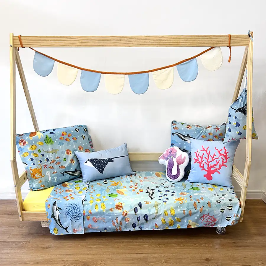 Coleção Fundo do mar cama infantil casinha