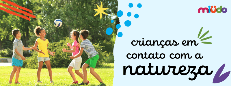 Crianças em contato com a Natureza