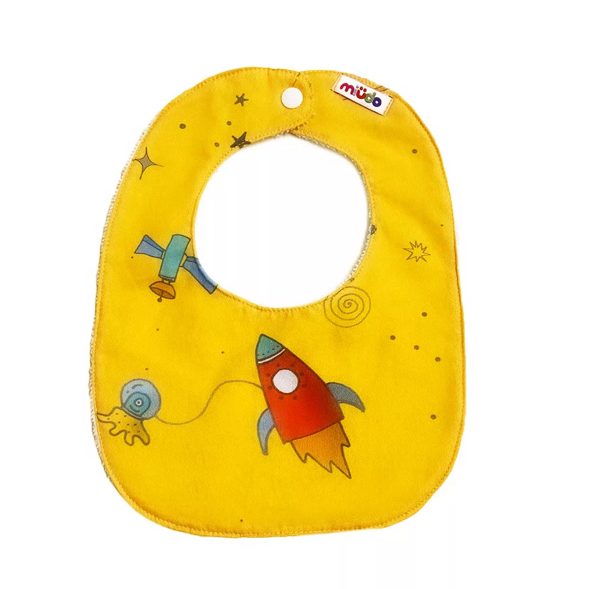 Babador de Algodão e Atoalhado Espaço Amarelo