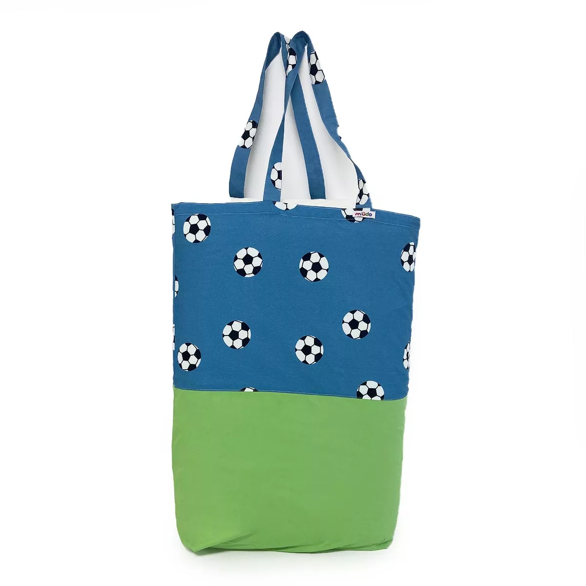 Porta-travesseiro Bolas Azul com Verde