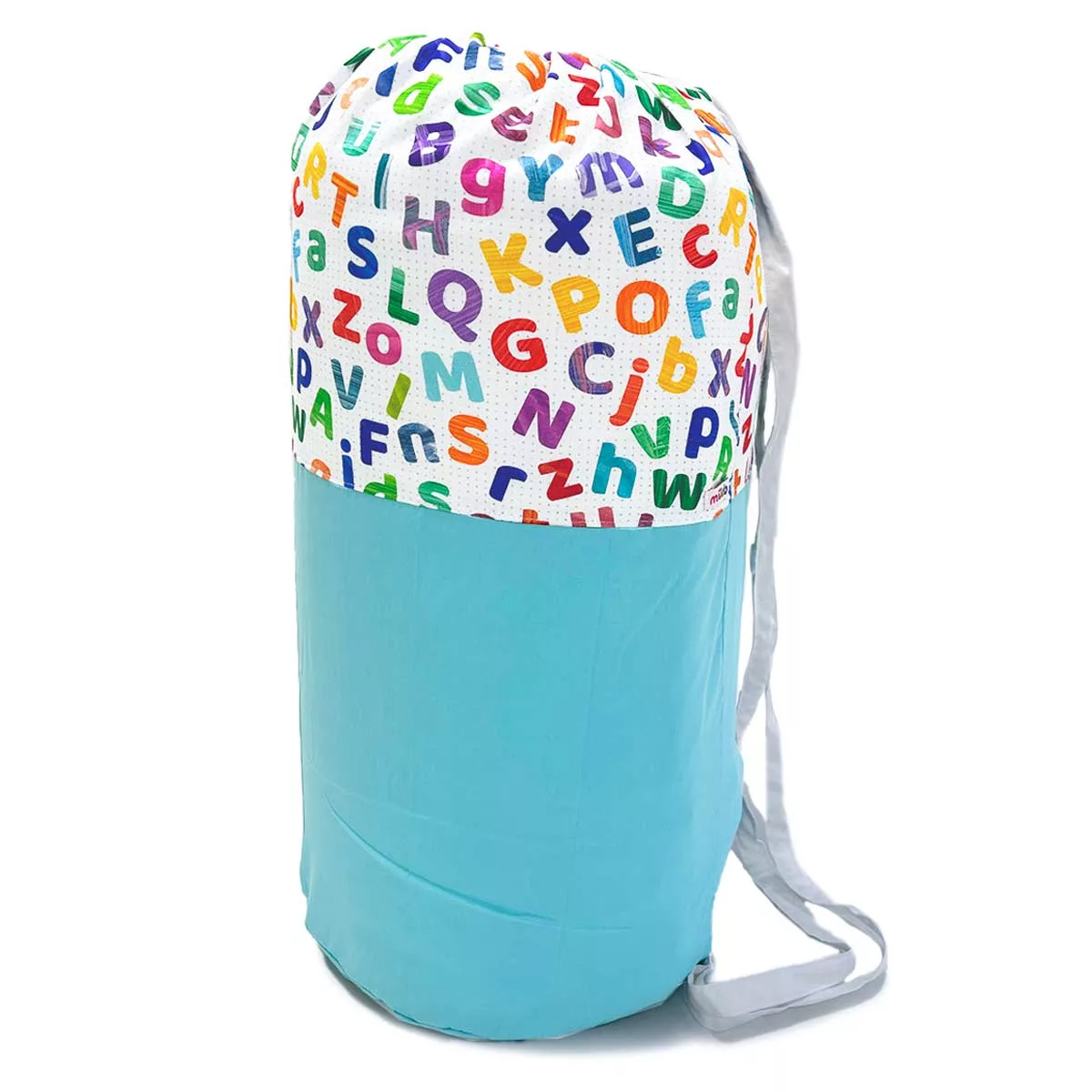 Porta-edredom Letras com Azul Turquesa