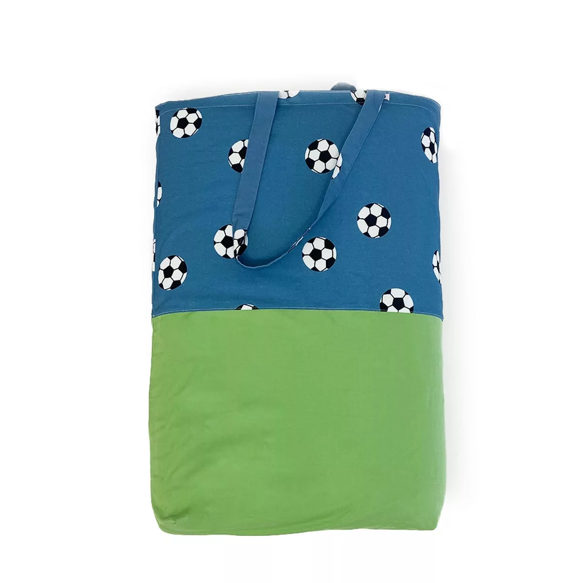 Porta-travesseiro Bolas Azul com Verde
