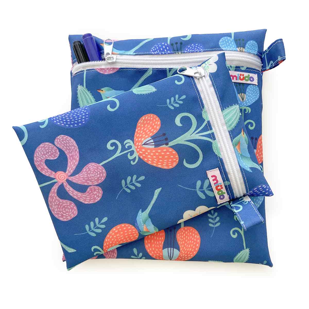 Kit 2 Bolsinhas de Nylon Flower Power