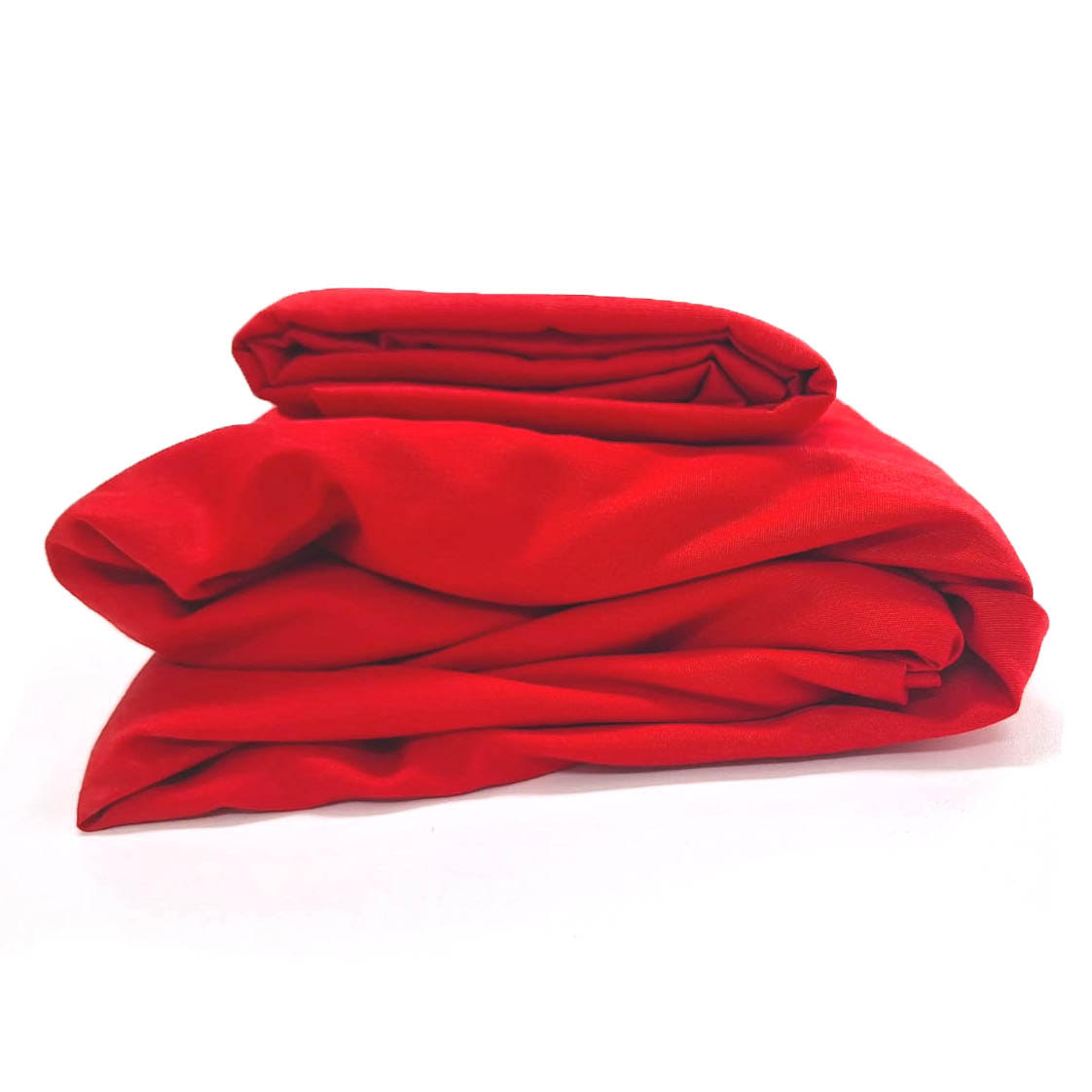 Roupa de Cama Lisa Vermelha – 2 peças