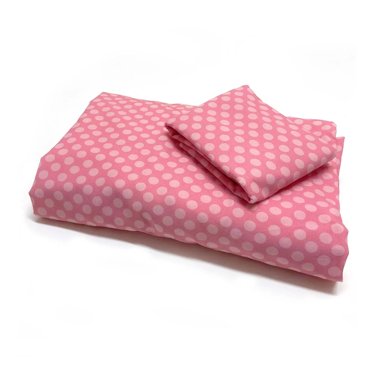 Roupa de Cama Infantil Poá Rosa – 2 peças