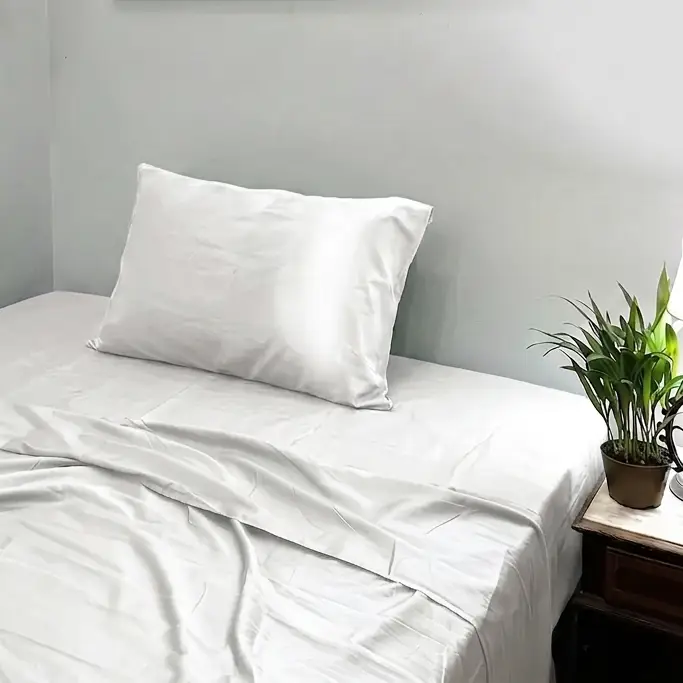 Jogo de Cama Bambu Marfim – 3 peças