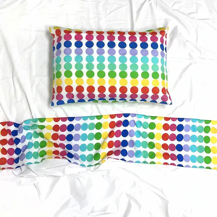 Jogo de Cama Ábaco – 3 peças – Vira estampada