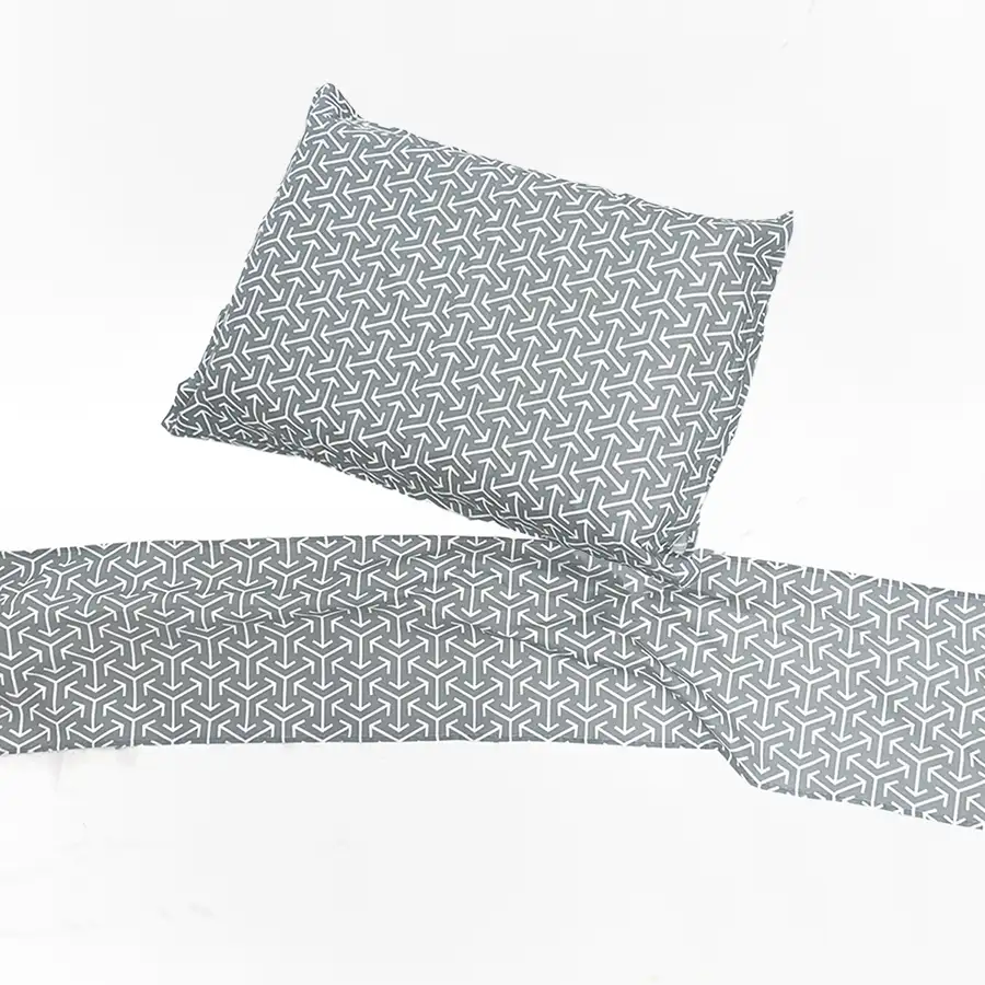 Jogo de Cama Cubos e Setas – 3 peças – Vira estampada
