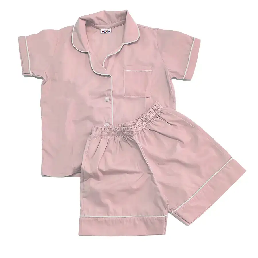 Pijama Americano Curto Rosé