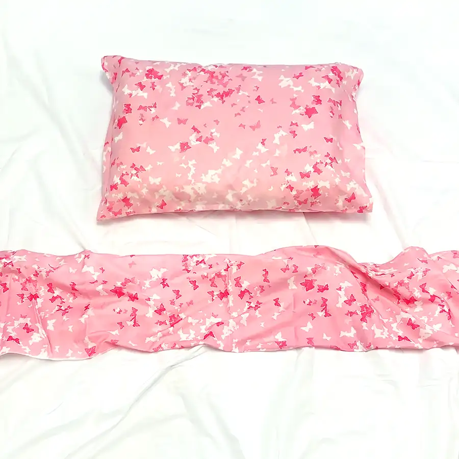 Jogo de Cama Borboletas – 3 peças – Vira estampada