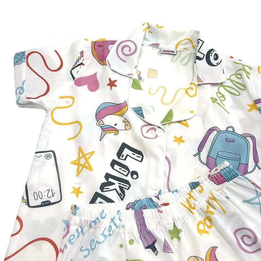 Pijama infantil americano curto feminino Sweet