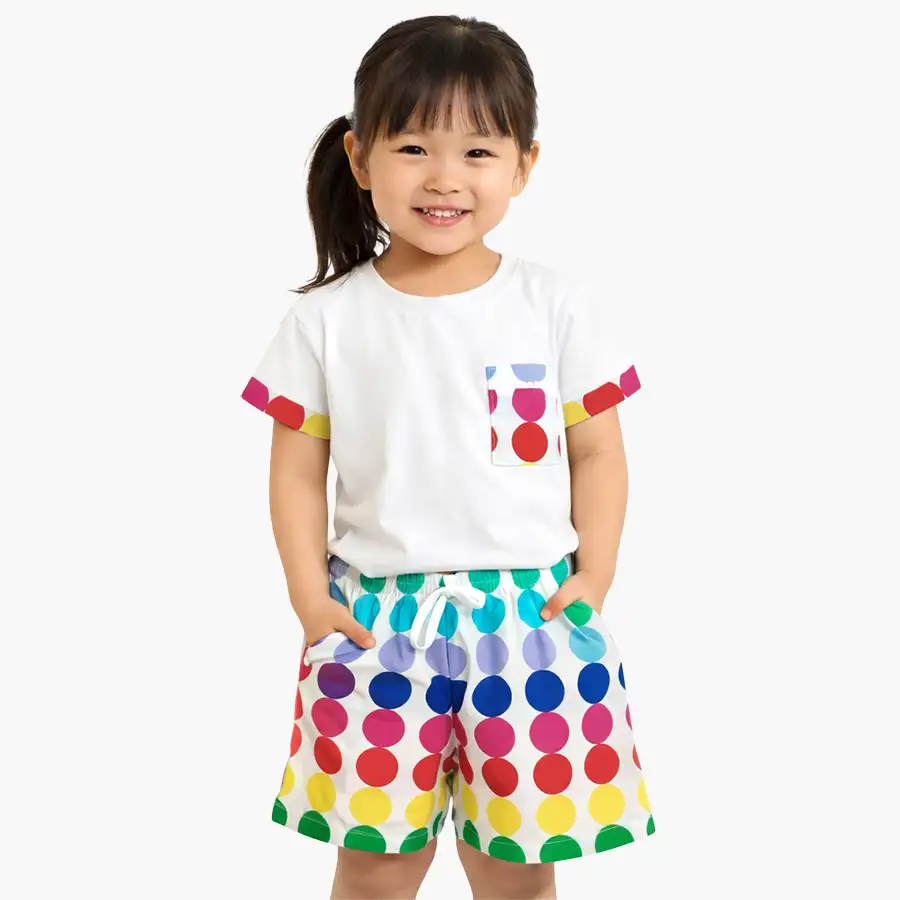 Pijama Curto Camiseta Ábaco