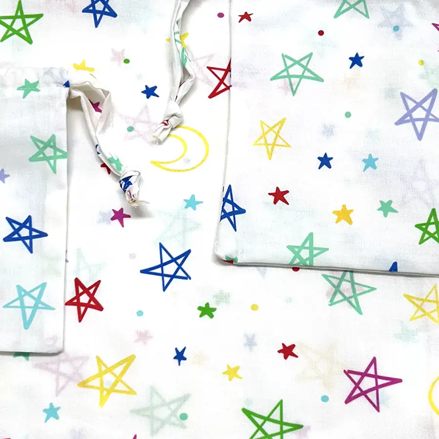 Kit sacos multiuso estrelas