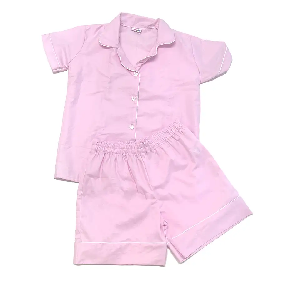Pijama Americano Curto Rosa Claro