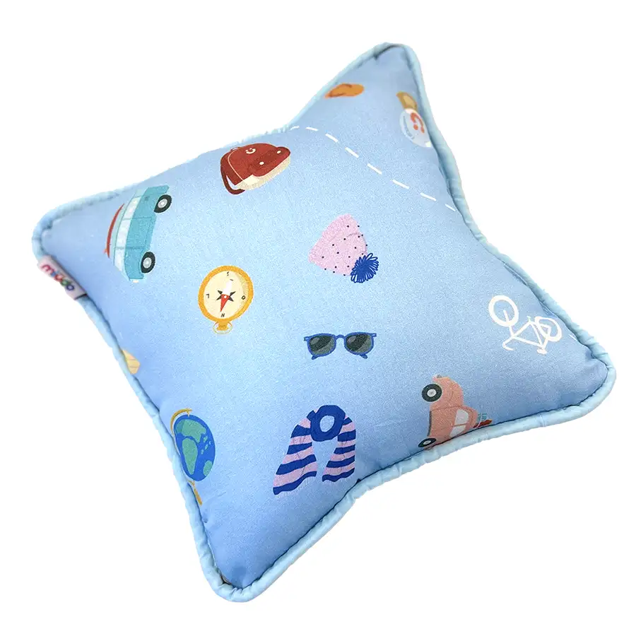 Almofadinha Viagem Azul 25×25 cm