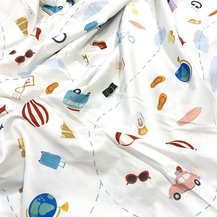 Lençol Viagem Branco - Volta ao Mundo