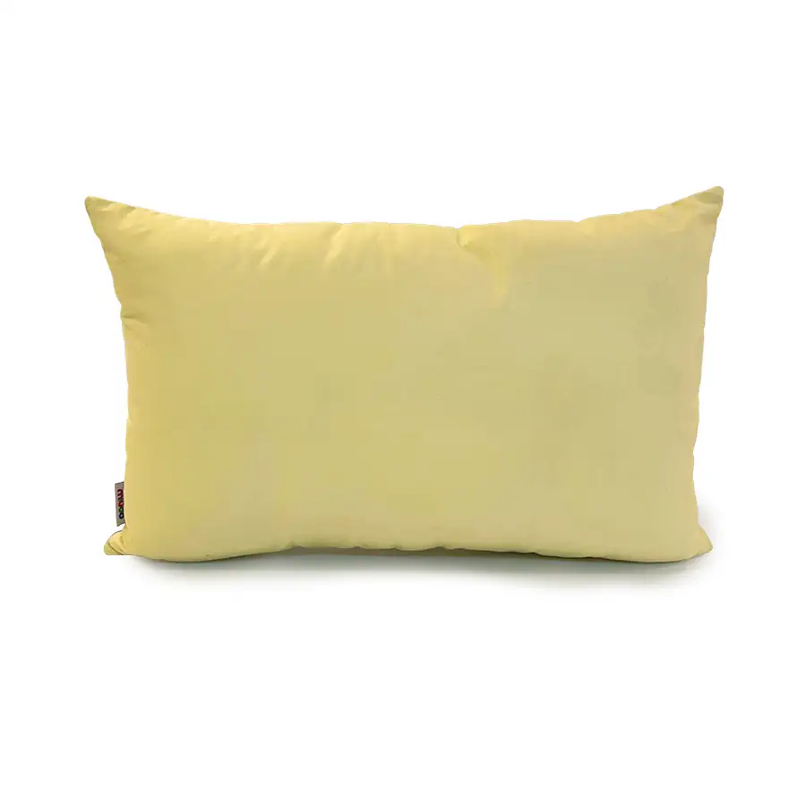 Costas capa de almofada 50x30 amarelo claro