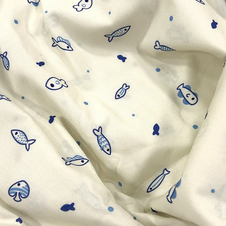 Lençol de Elástico Infantil Peixinhos
