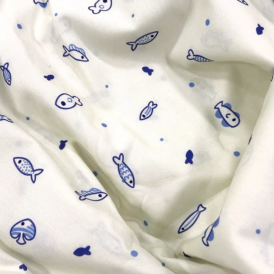 Lençol de Elástico Infantil Peixinhos