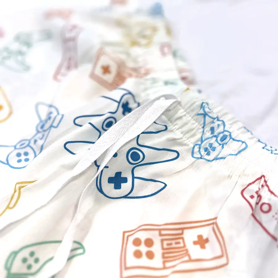 Pijama camiseta Gamer Branco