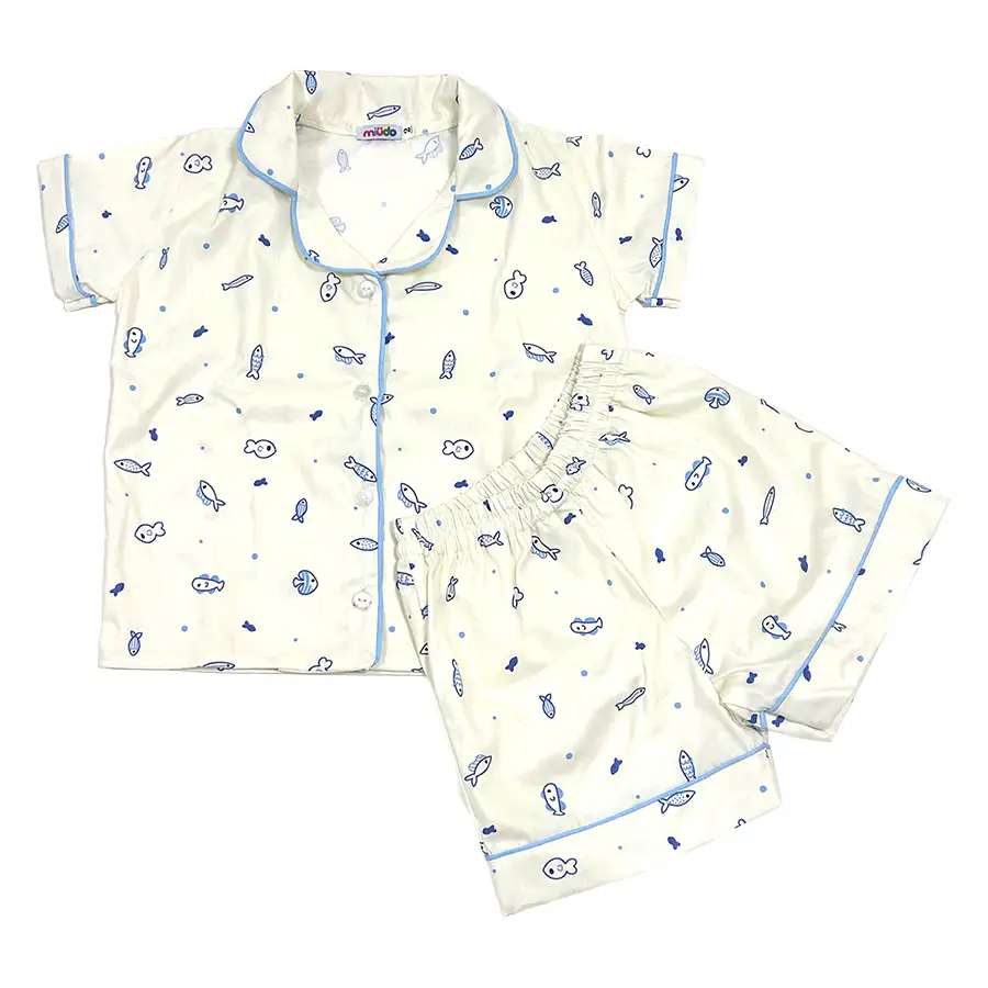 Pijama Americano Curto Peixinhos