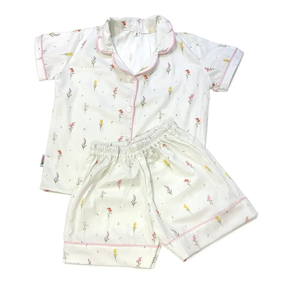 Pijama Americano Curto Florzinhas