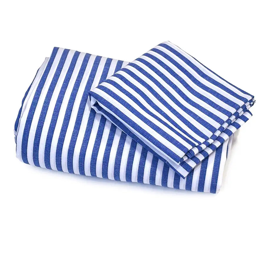 Roupa de Cama Listrado Azul – 2 peças