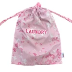 Saco de roupa suja laundry borboletas rosa