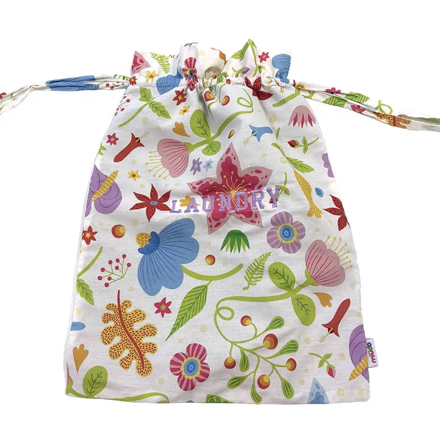 Saco de roupa suja feminino floral laundry