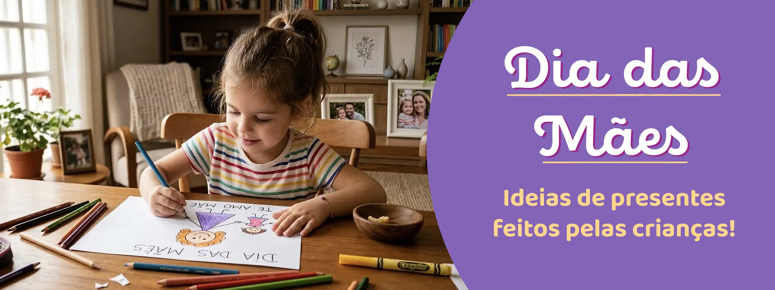 Presentes de dia das mães feitos pelas crianças