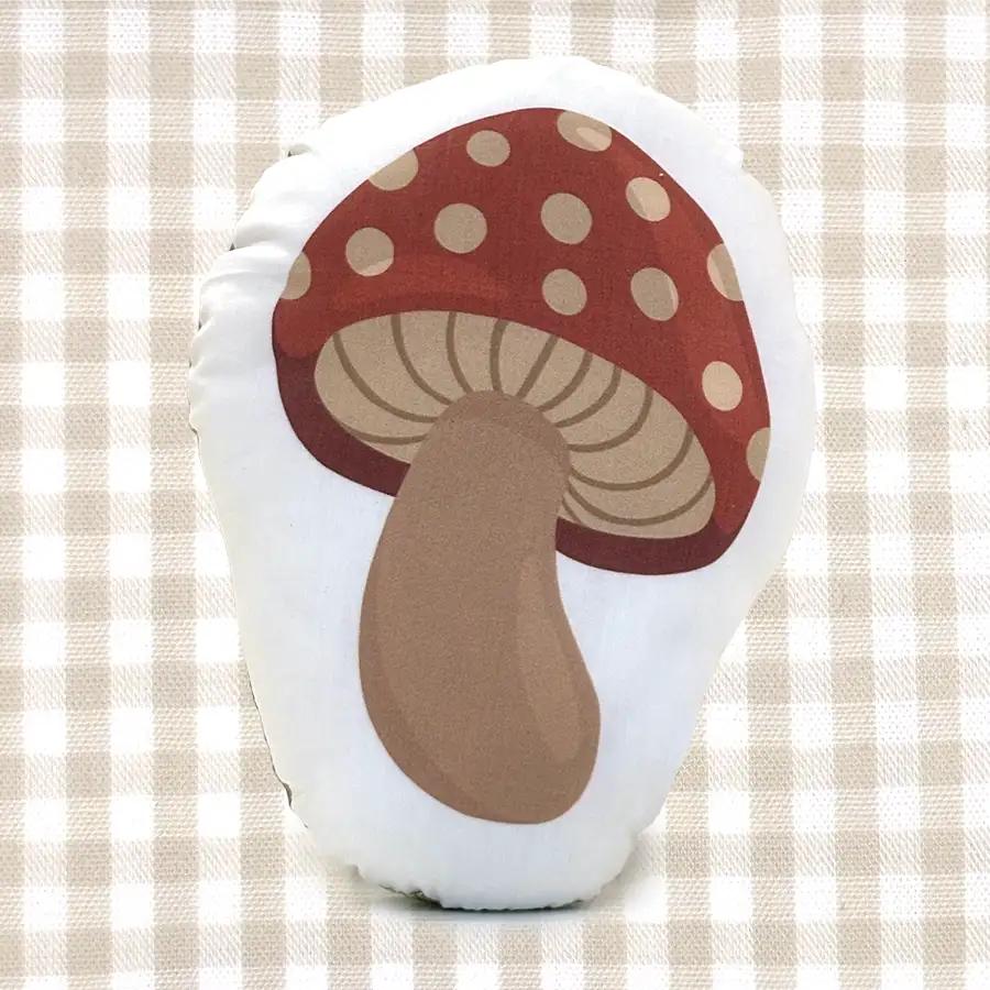 Almofada Infantil Toy Cogumelo algodão orgânico