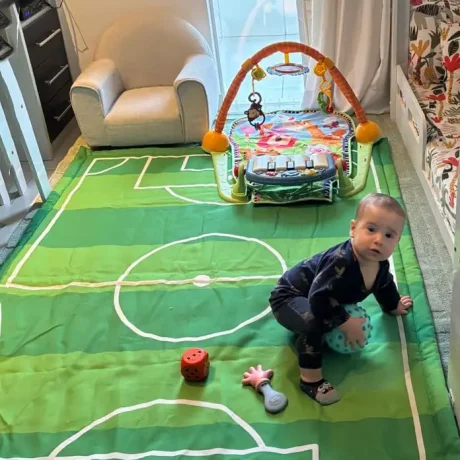 Tapete Campo De Futebol Quarto Menino