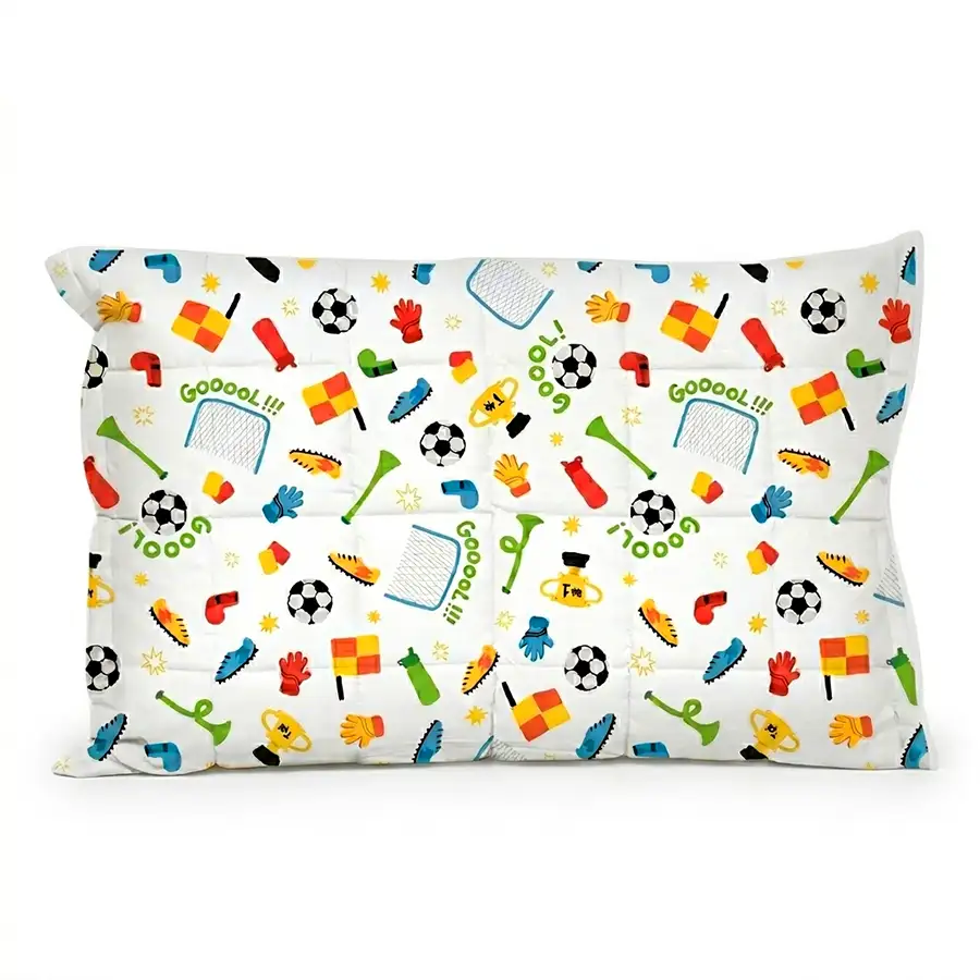 Capa de Travesseiro Futebol Branco – Copa 2026