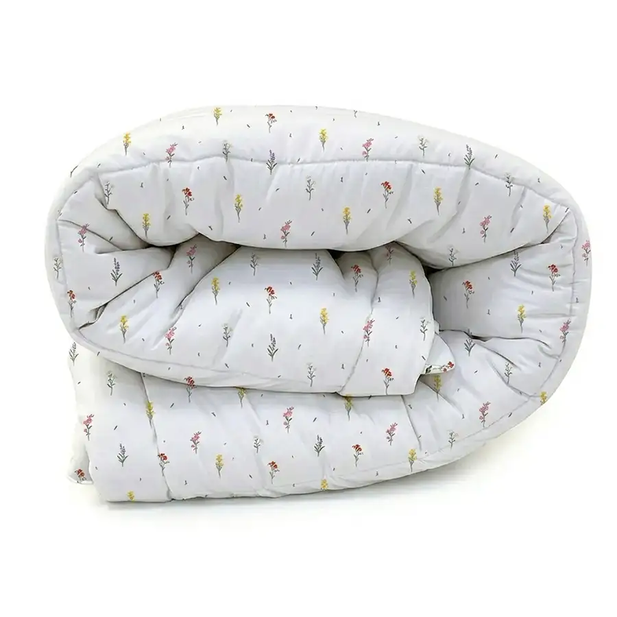 Edredom Florzinhas Verso Off White