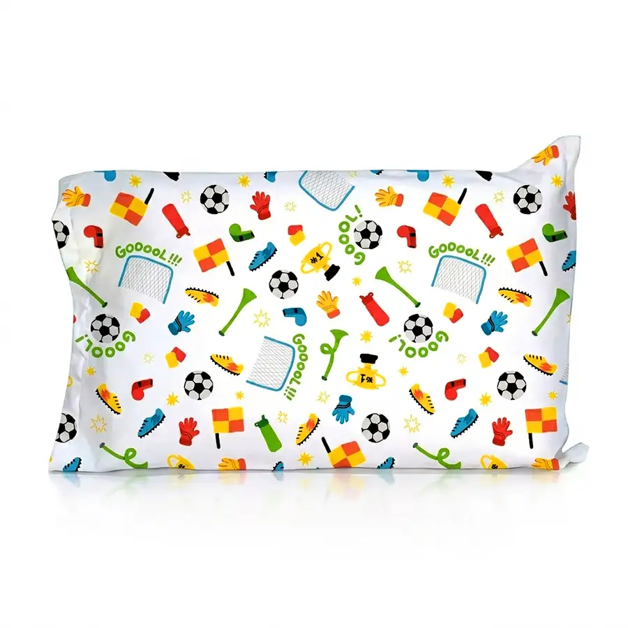 Fronha Infantil Futebol Branco – Copa 2026