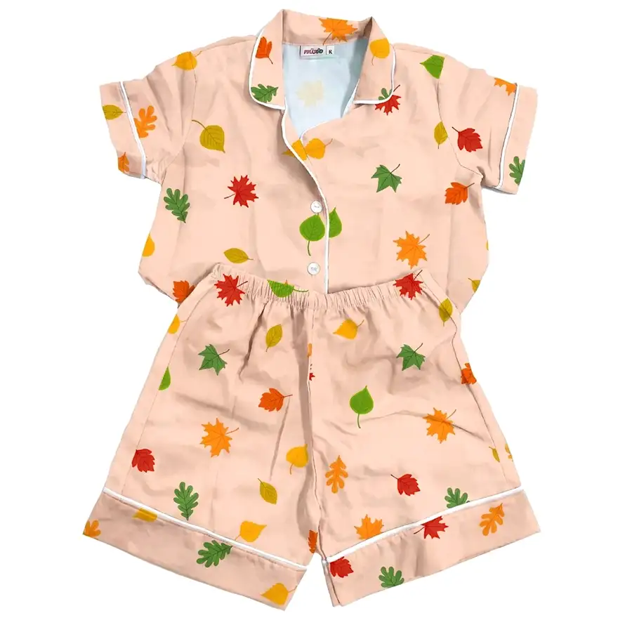 Pijama Americano Curto Folhas do Bosque