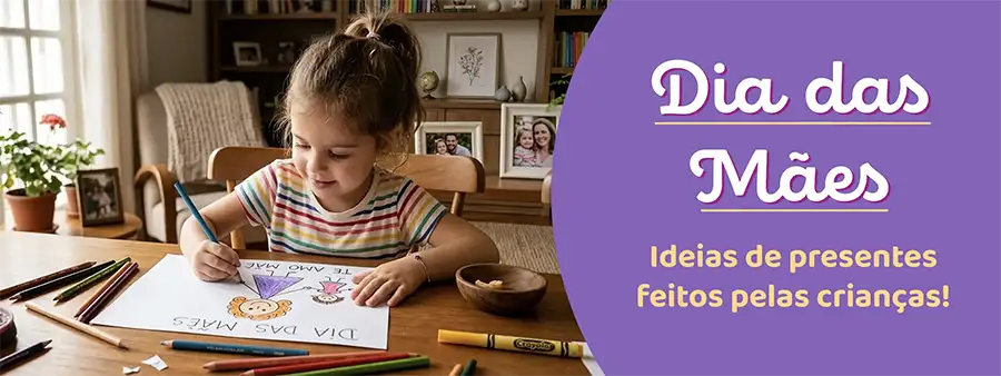 Presentes de dia das mães feitos pelas crianças