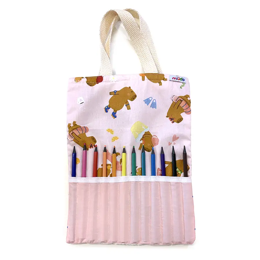 Kit Infantil de Desenho – Capivaras Rosé