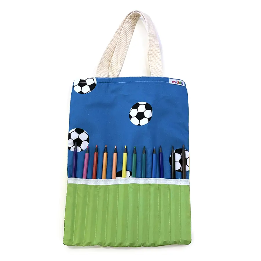Kit de desenho bolas de futebol azul e verde limão