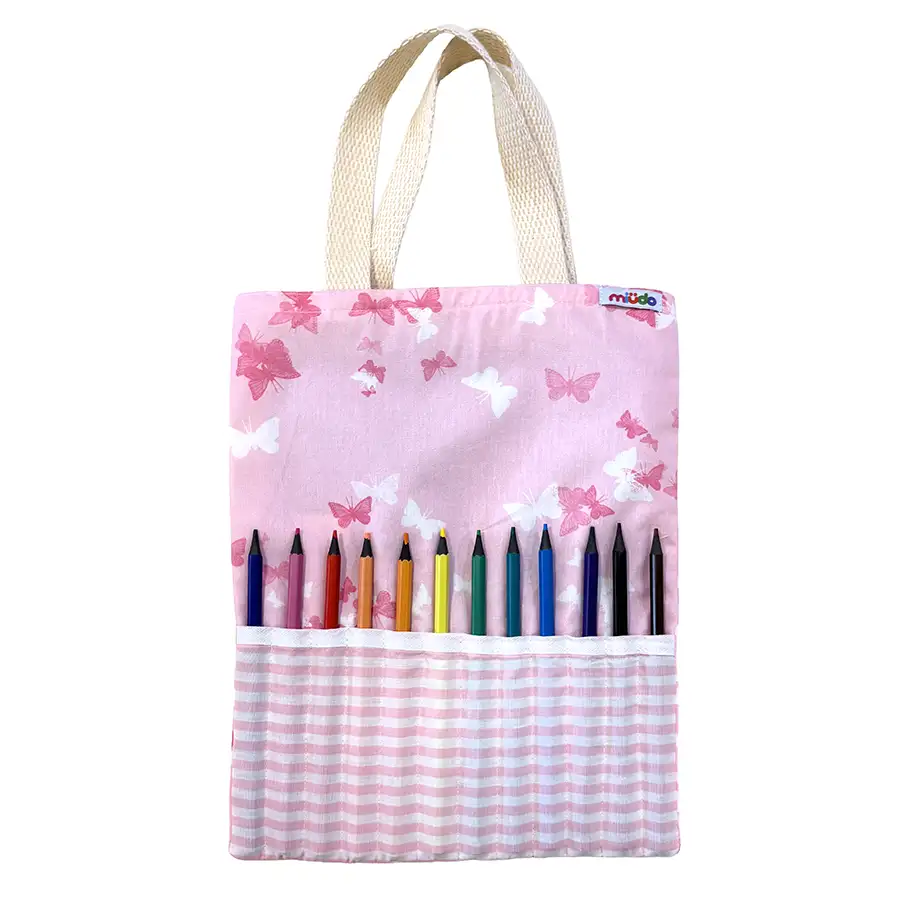 Kit Infantil de Desenho – Borboletas Rosa