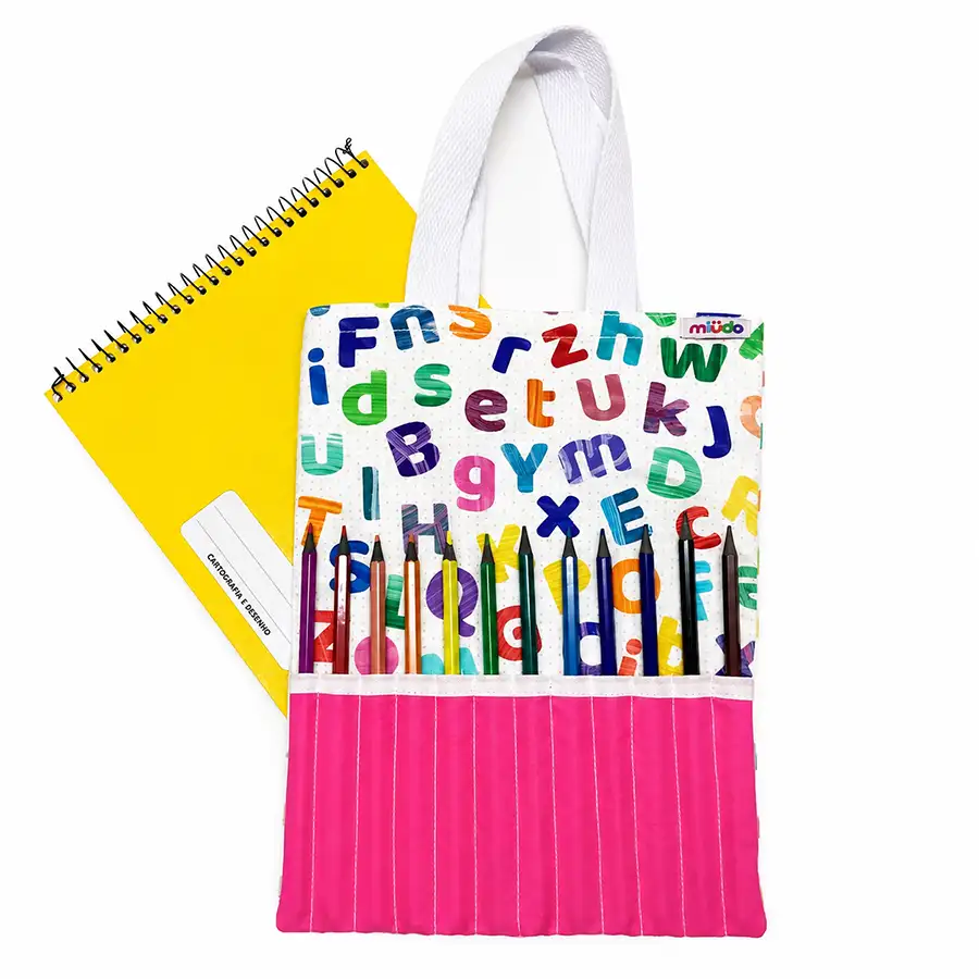 Kit Infantil de Desenho – Letras – Rosa Pink