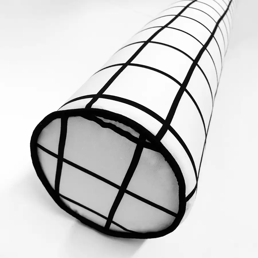 Rolo Quadriculado Grid Preto